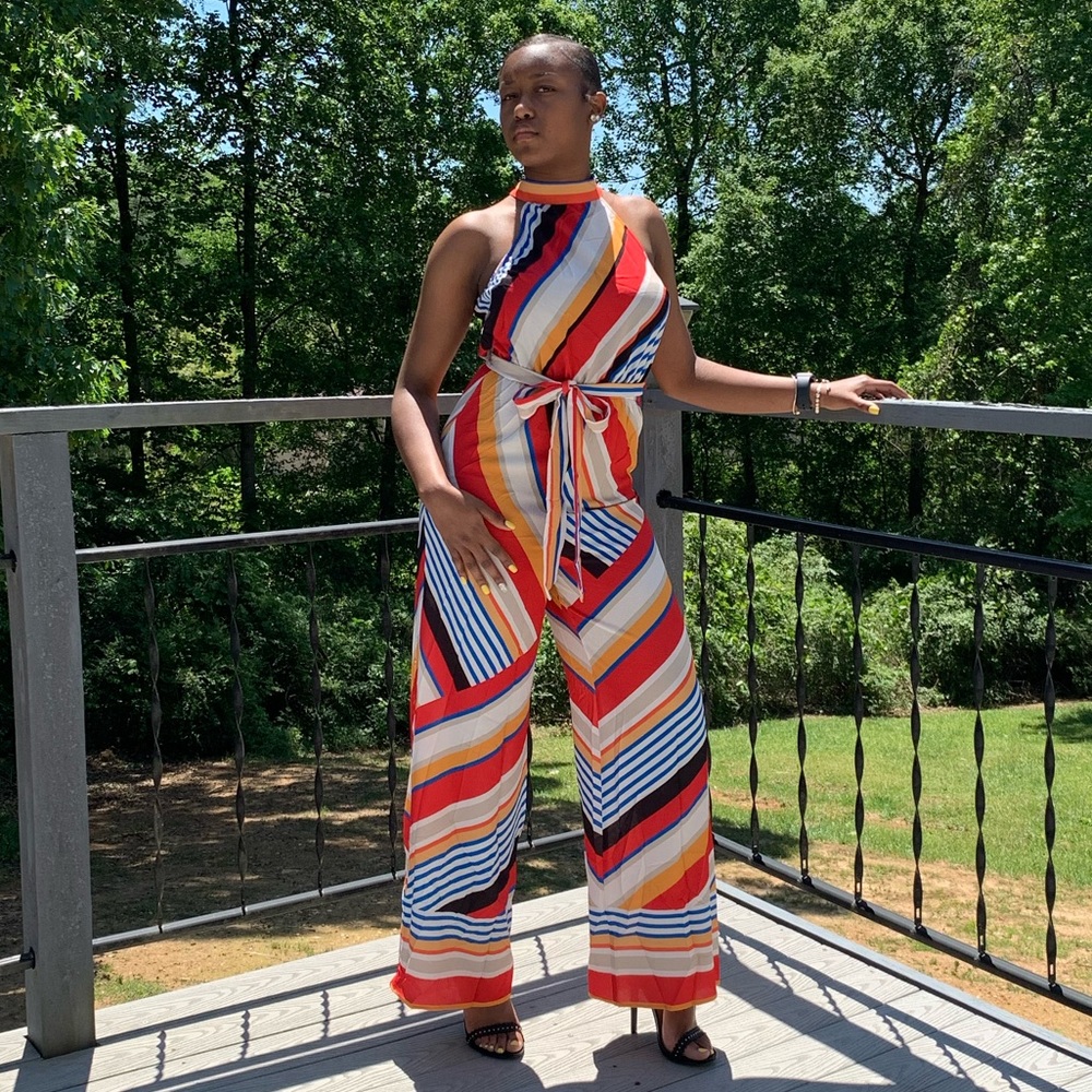 Striped Jumpsuit